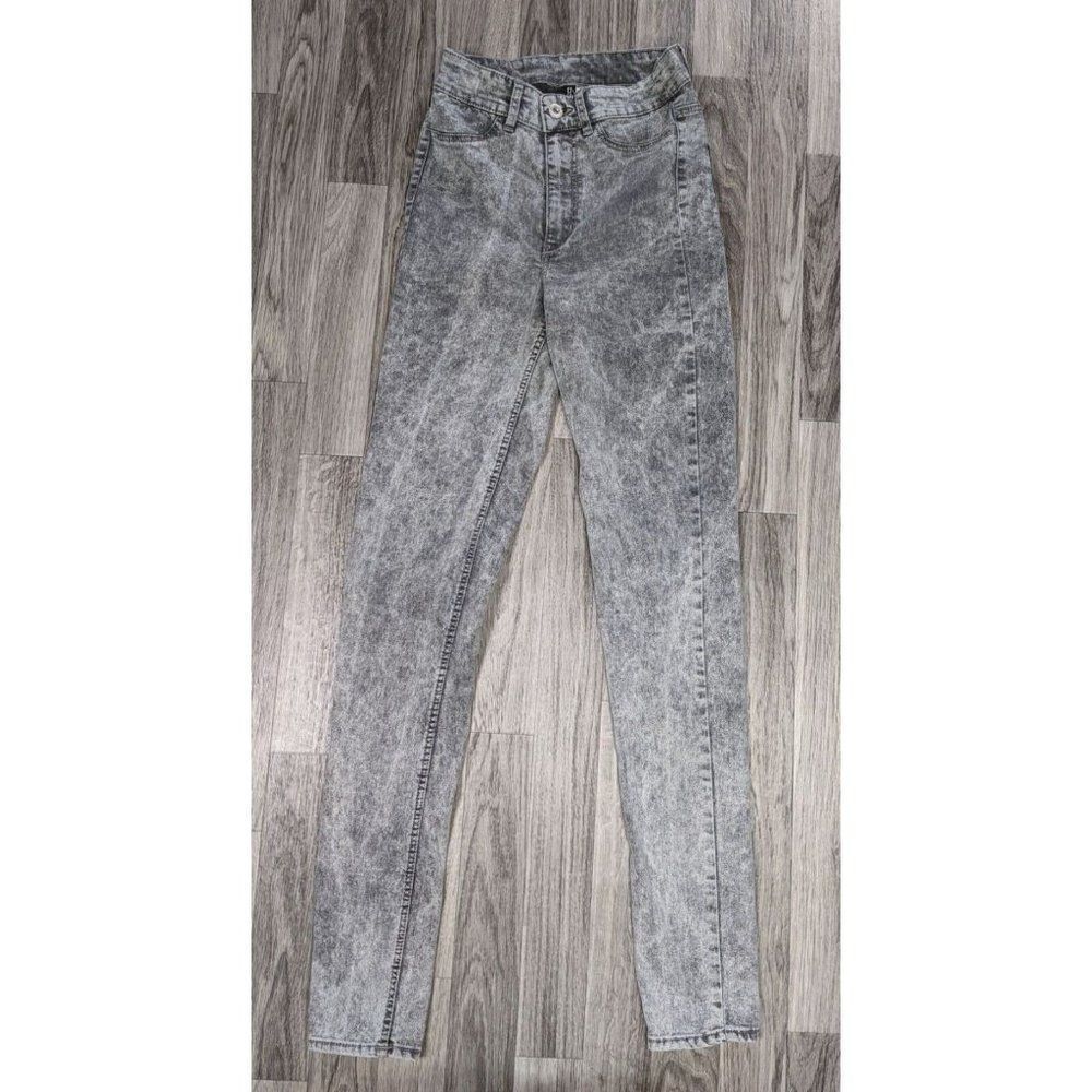 (3/$35) Divided By H&M Womens Size 4 Skinny Grey Denim Jeans